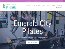 Tablet Screenshot of emeraldcitypilates.com